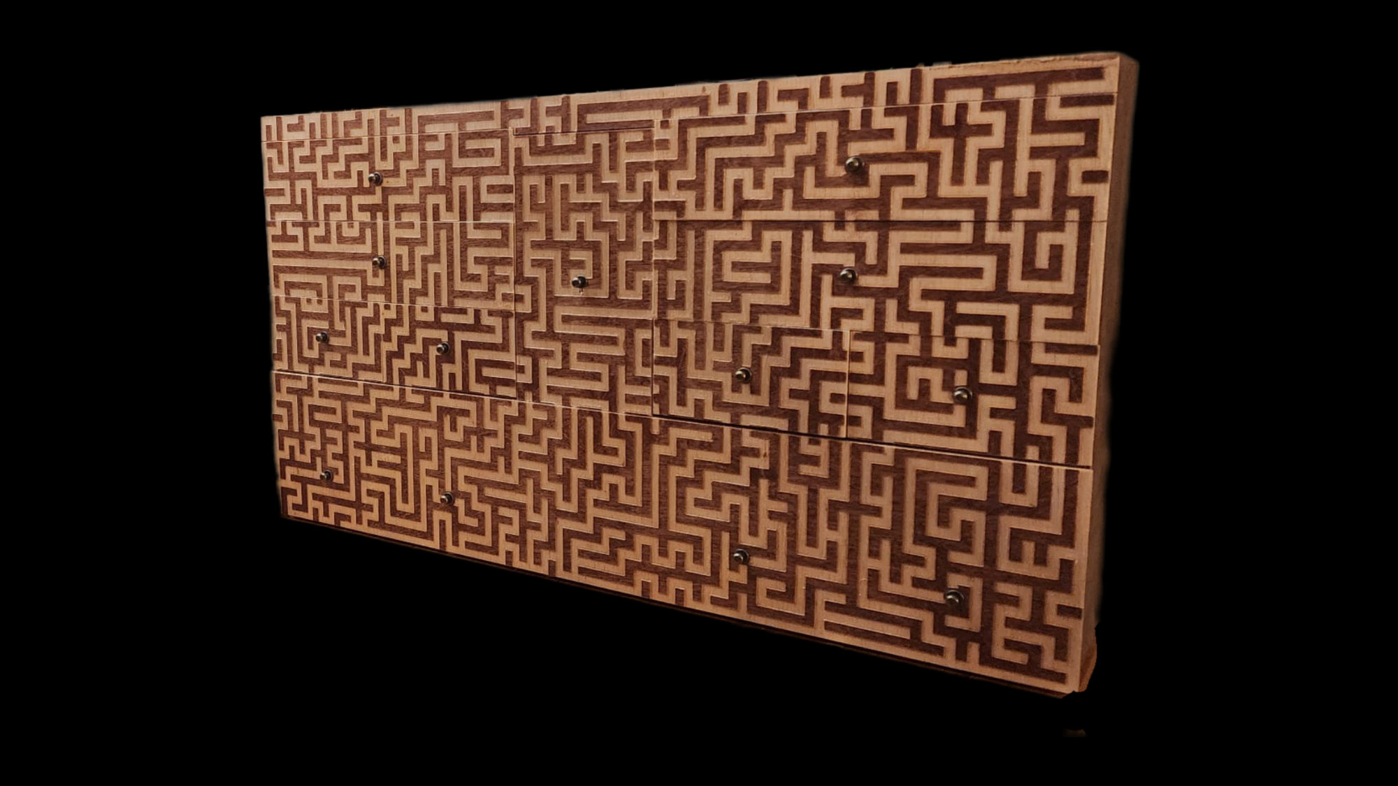 Intricate Maze Cabinet Box