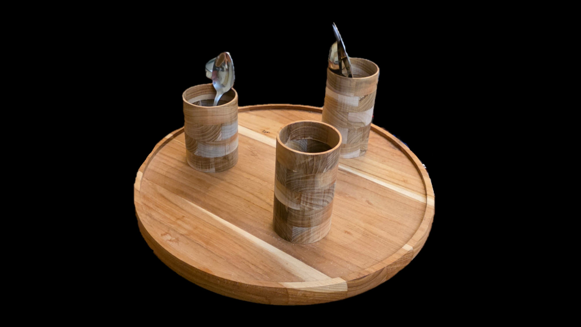 Handcrafted Wooden Lazy Susan