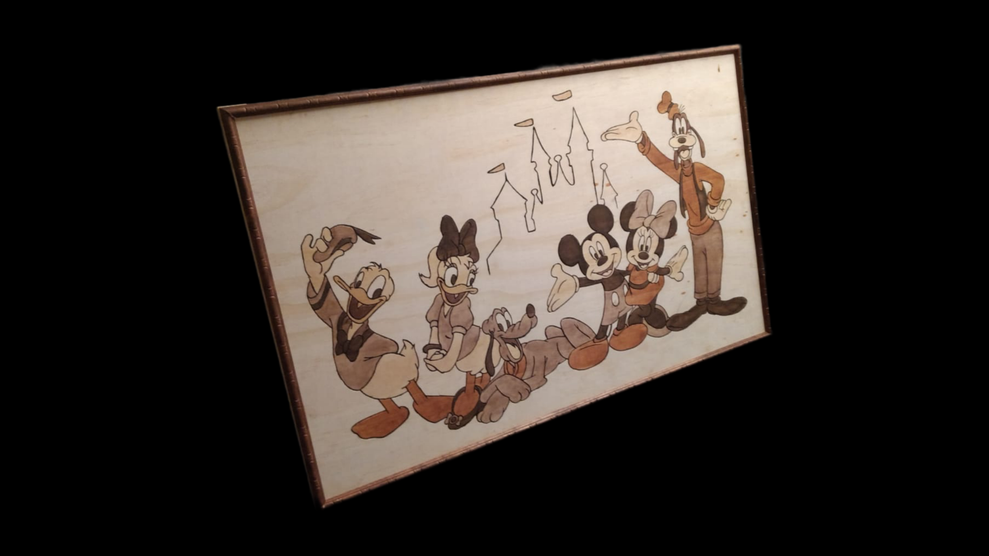 Character Line Art Inlay Board